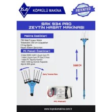 SAK 934 PRO ZEYTİN HASAT MAKİNASI (FIRÇASIZ MOTORLU) + 3 ADET PİL PAKETİ